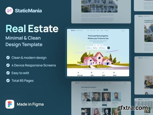 RealStatic - Real State Website Design Ui8.net