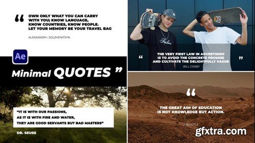Videohive Minimal Animated Quotes 48135013