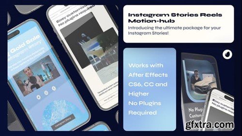 Videohive Blue Instagram Stories 48181831