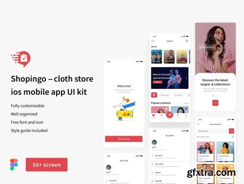 Shopingo — Cloth Store UI kit Ui8.net