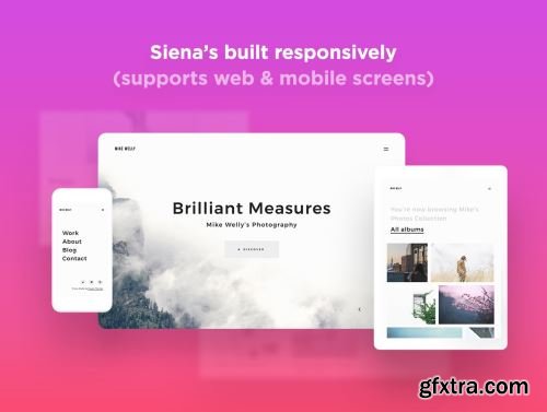 Siena - Photography Website Template Ui8.net