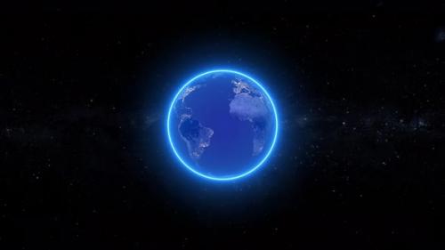 Videohive - Earth Planet animation in space. 2171 - 48025418 - 48025418