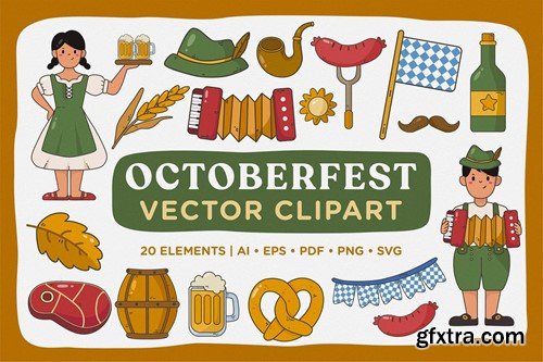 Oktoberfest Vector Clipart Pack 637UEQC