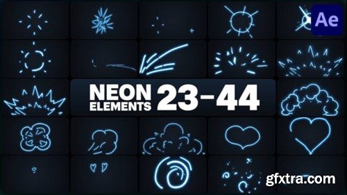 Videohive Neon Elements for After Effects 48159988