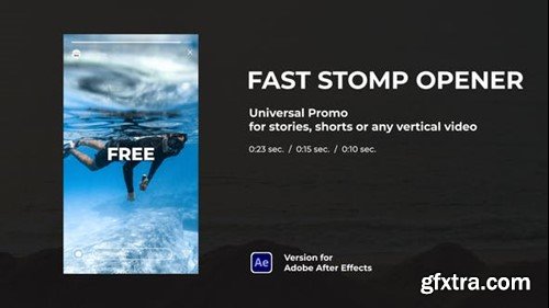 Videohive Fast Stomp Opener - Vertical for Stories 48163345