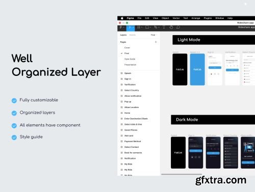 Rideshare Cab Booking App Ui8.net