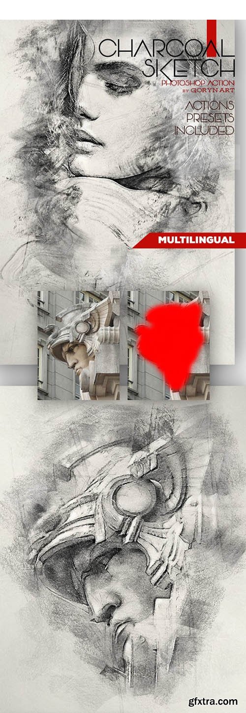 GraphicRiver - Charcoal Sketch Photoshop Action 39659798