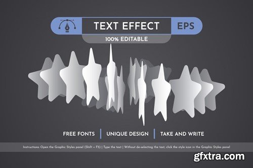Paper Bend - Editable Text Effect, Font Style FSH8MB9