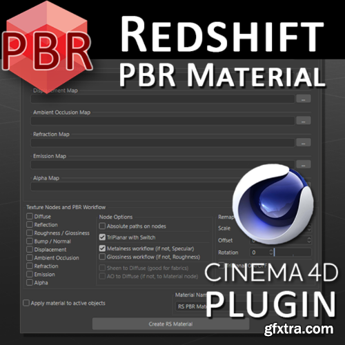 Redshift PBR Material plugin for Cinema 4D