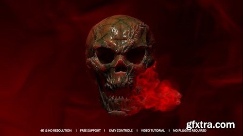 Videohive Cursed Skull Reveal 48172857