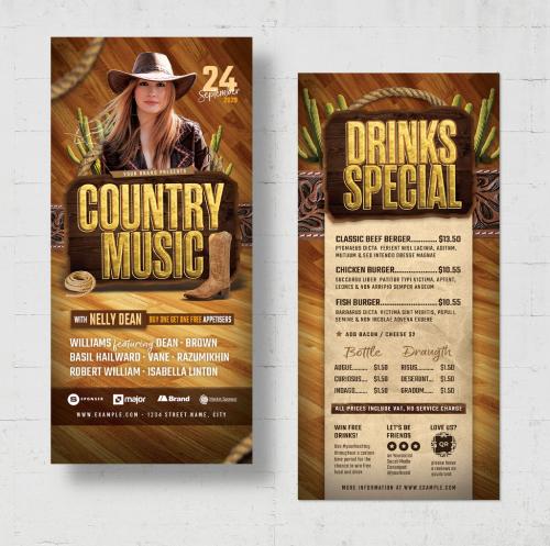 Country & Western DL Card Flyer Layout 638428734