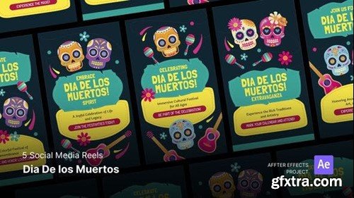 Videohive Social Media Reels - Dia de Los Muertos After Effects Template 48230661
