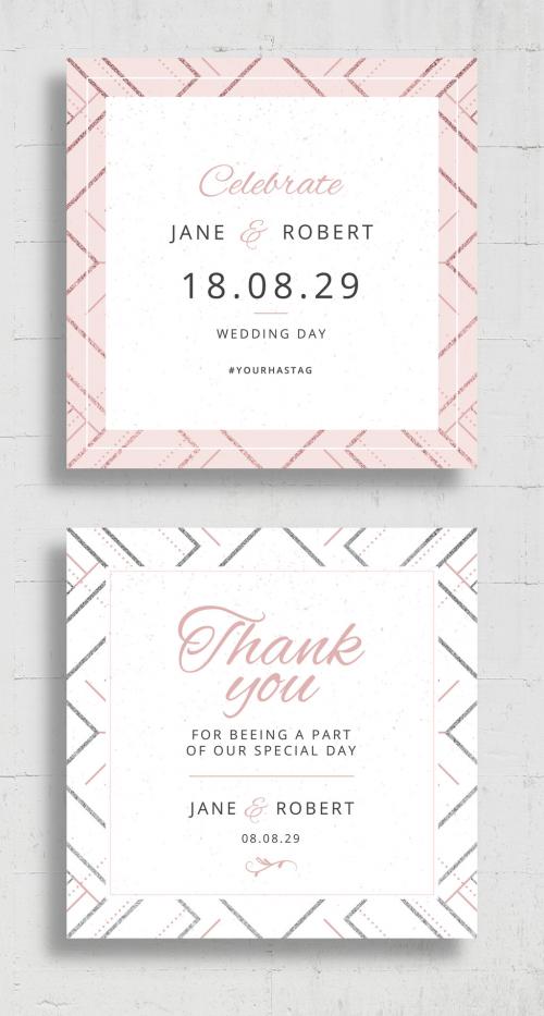 Wedding Announcement Square Card Banner 638359039