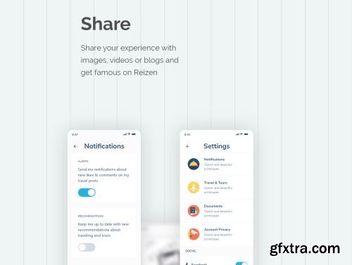 Reizen - Travel UI Kit Ui8.net