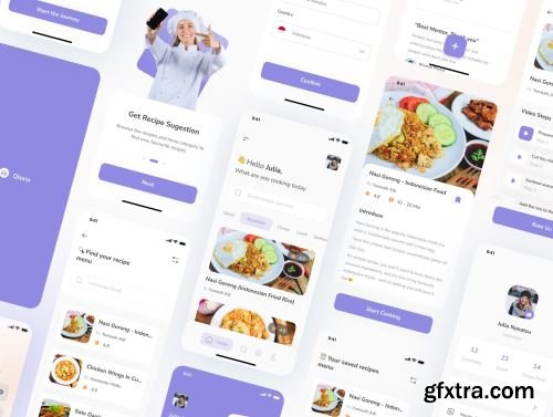 Qlorian - Recipe Food App Ui Kit Ui8.net