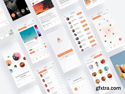 Socio IOS app ui kit Ui8.net