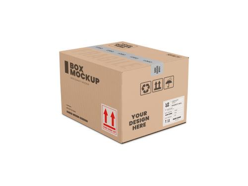 Cardboard Box Mockup 638108381