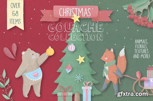 Cute Christmas Collection Xmas Animals Holidays 6KNPZNF