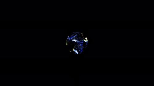 Videohive - Realistic earth planet always rotating on globe space seen from 3D object alpha - 48044585 - 48044585