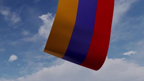Videohive - Drone Pulling Armenia Flag - 48046066 - 48046066