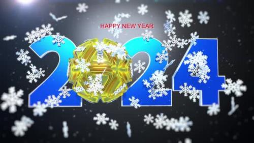 Videohive - Happy New Year Greeting Card 2024 V4 - 48046069 - 48046069