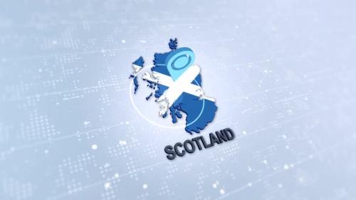 Videohive - Scotland Map With Marker - 48046081 - 48046081