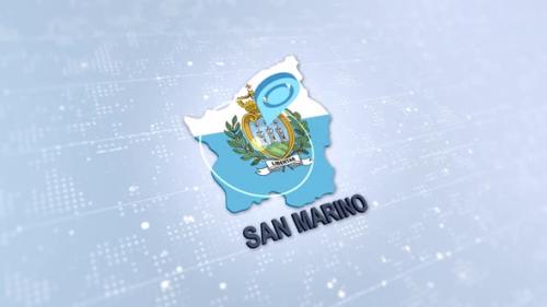Videohive - San Marino Map With Marker - 48046082 - 48046082