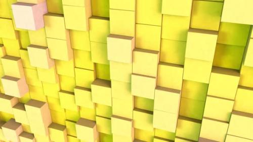 Videohive - Minimalistic Cube Pattern Background Yellow V2 - 48046083 - 48046083