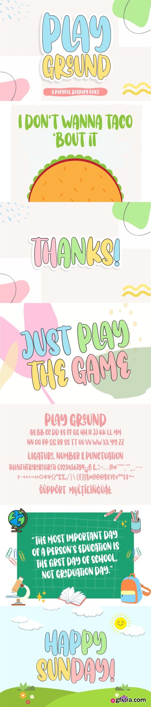 Play Ground Display Font