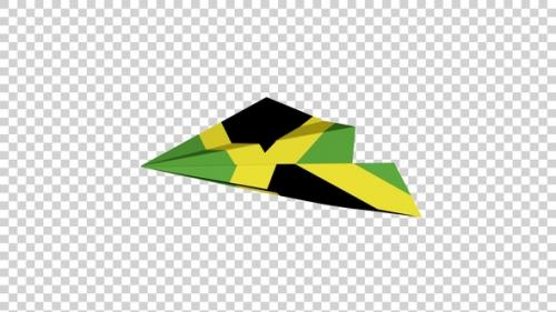 Videohive - Jamaica Flag Paper Airplane - 48067561 - 48067561