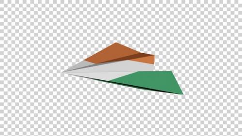 Videohive - Ireland Flag Paper Airplane - 48068225 - 48068225