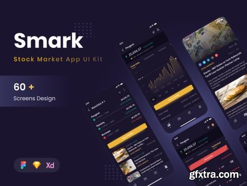 Smark - Stock Market App UI Kit Ui8.net