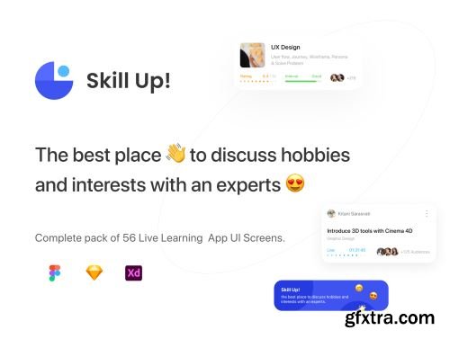 Skill Up - Live Learning App UI Kit Ui8.net