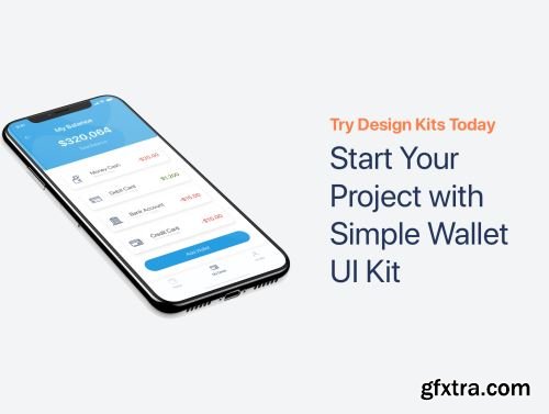 Simple Wallet App UI UX Kit Ui8.net