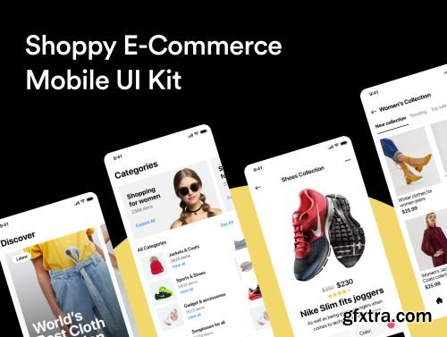 Shoppy E-Commerce Mobile UI Kit Ui8.net
