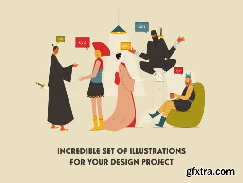 Office Work - Heritage Illustration Ui8.net