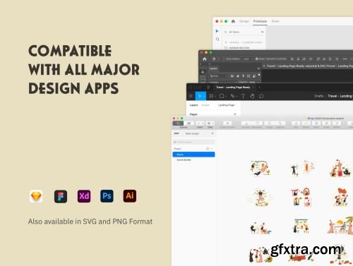 Office Work - Heritage Illustration Ui8.net