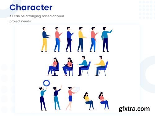 Illustration Work & Office KIT Ui8.net