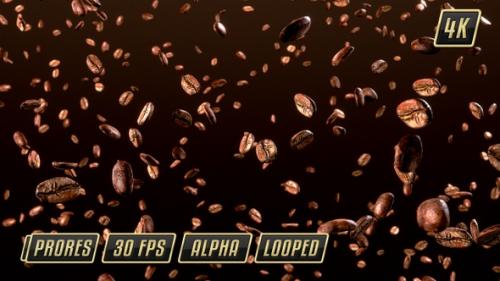 Videohive - Coffee Beans Falling - 26551881 - 26551881