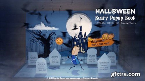 Videohive Halloween Scary Popup Book 48290644