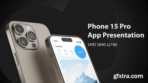 Videohive Phone 15 Pro App Presentation Mockup 48294247