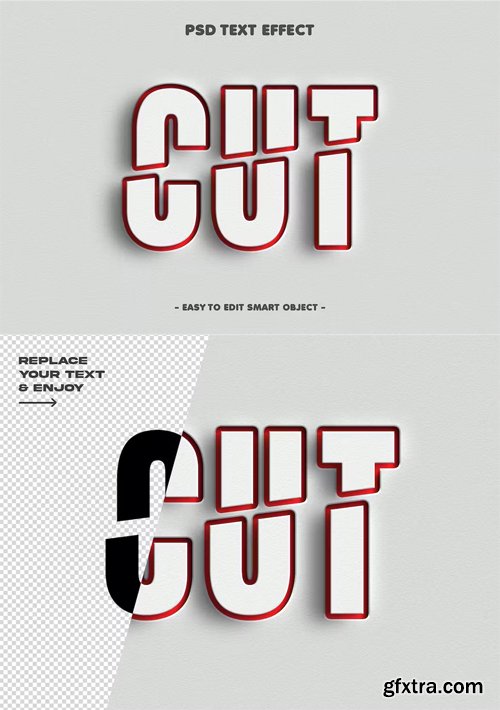 Cut Pop Out Photoshop Text Effect