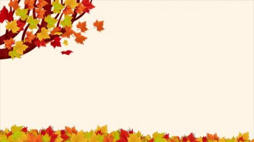 Videohive - Autumn Falling Leaves Background - 48048547 - 48048547