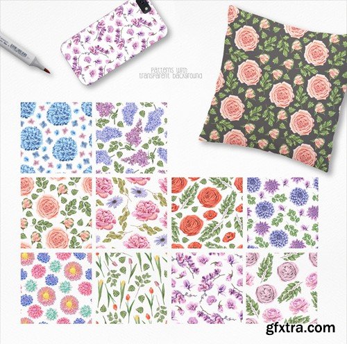 Flower Power Marker Illustrations Flowers Floral YX67ZZL