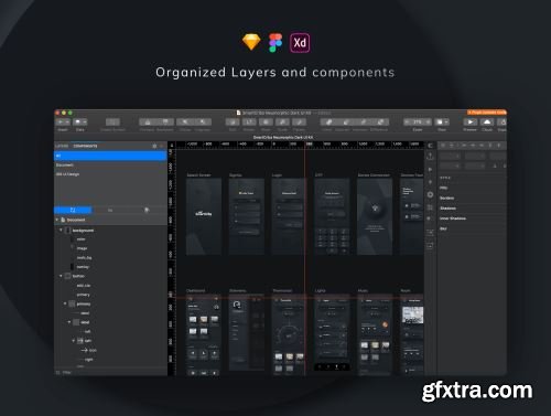 Dark Neumorphic UI Kit Ui8.net