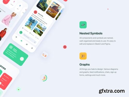 Marvie iOS App UI Kit Ui8.net