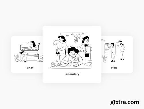 Minimalistic Illustrations Ui8.net