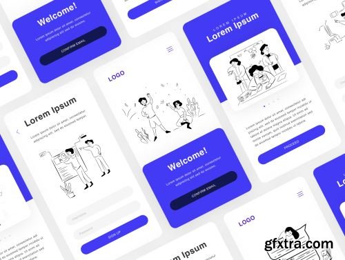 Minimalistic Illustrations Ui8.net