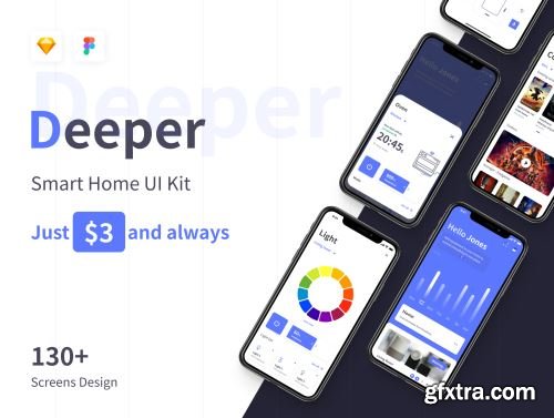 Deeper - Smart Home UI Kit Ui8.net