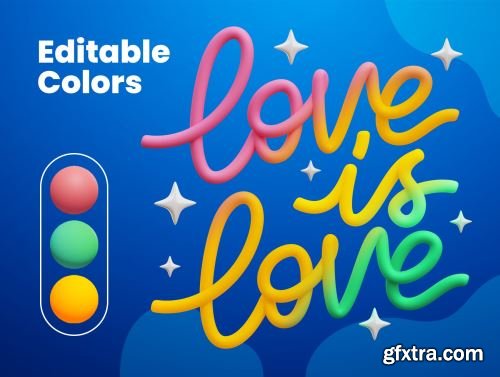 LGBTQ 3D Icons Ui8.net